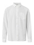 KnowledgeCotton Apparel - Custom fit linen shirt GOTS/Vegan - Bright White